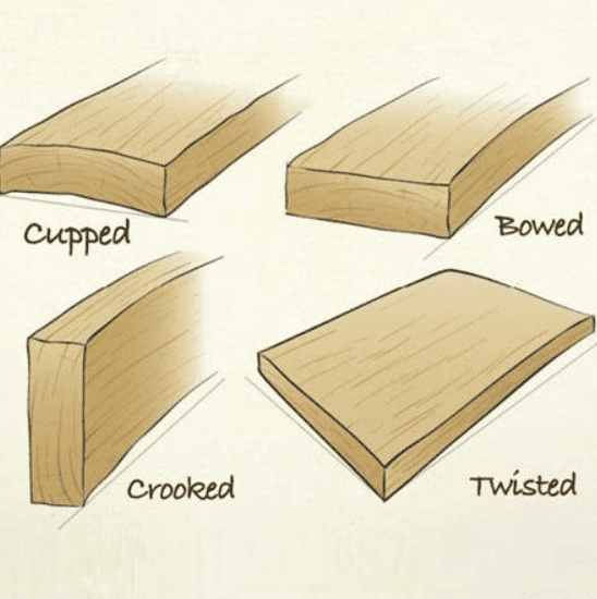 Why Does Lumber Warp Common Causes of Twisting, Cupping, and Bowing