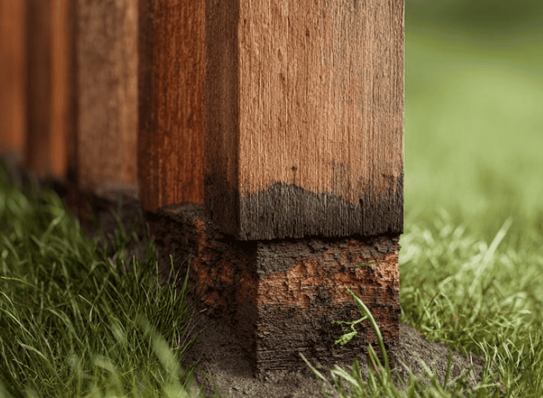 Why Wood Fence Post Rot Happens at Ground Level