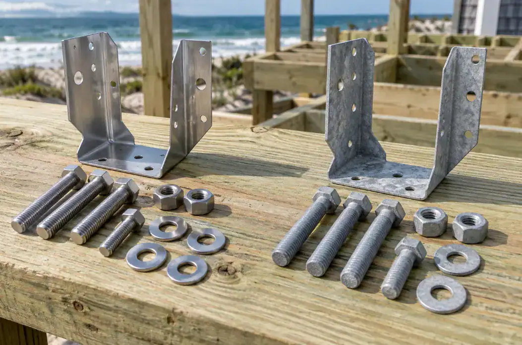 Stainless vs. Galvanized Fasteners for Coastal Construction (2) Stainless vs. Galvanized Fasteners for Coastal Construction (2)
