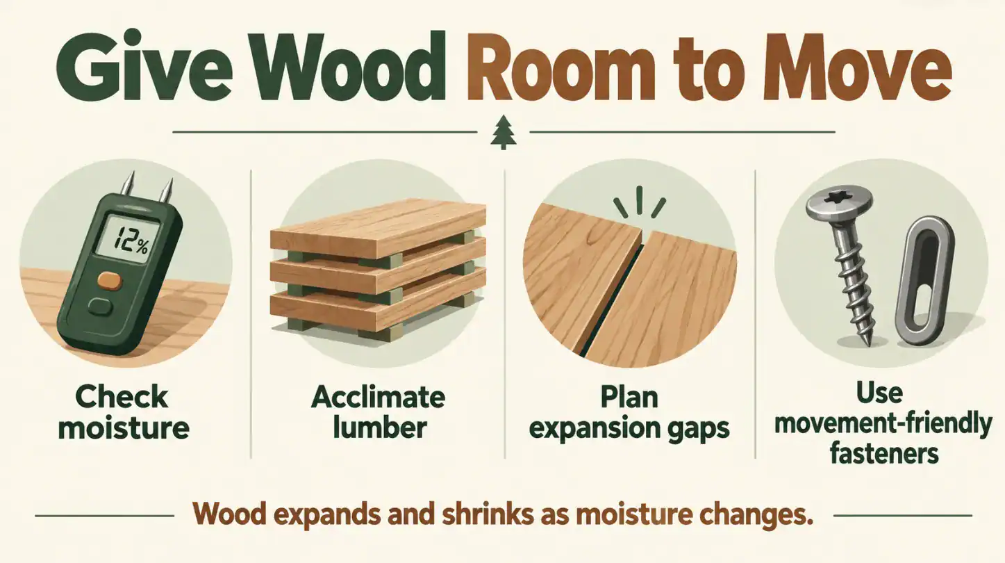 Wood Movement Across the Grain How to Allow for Seasonal Expansion