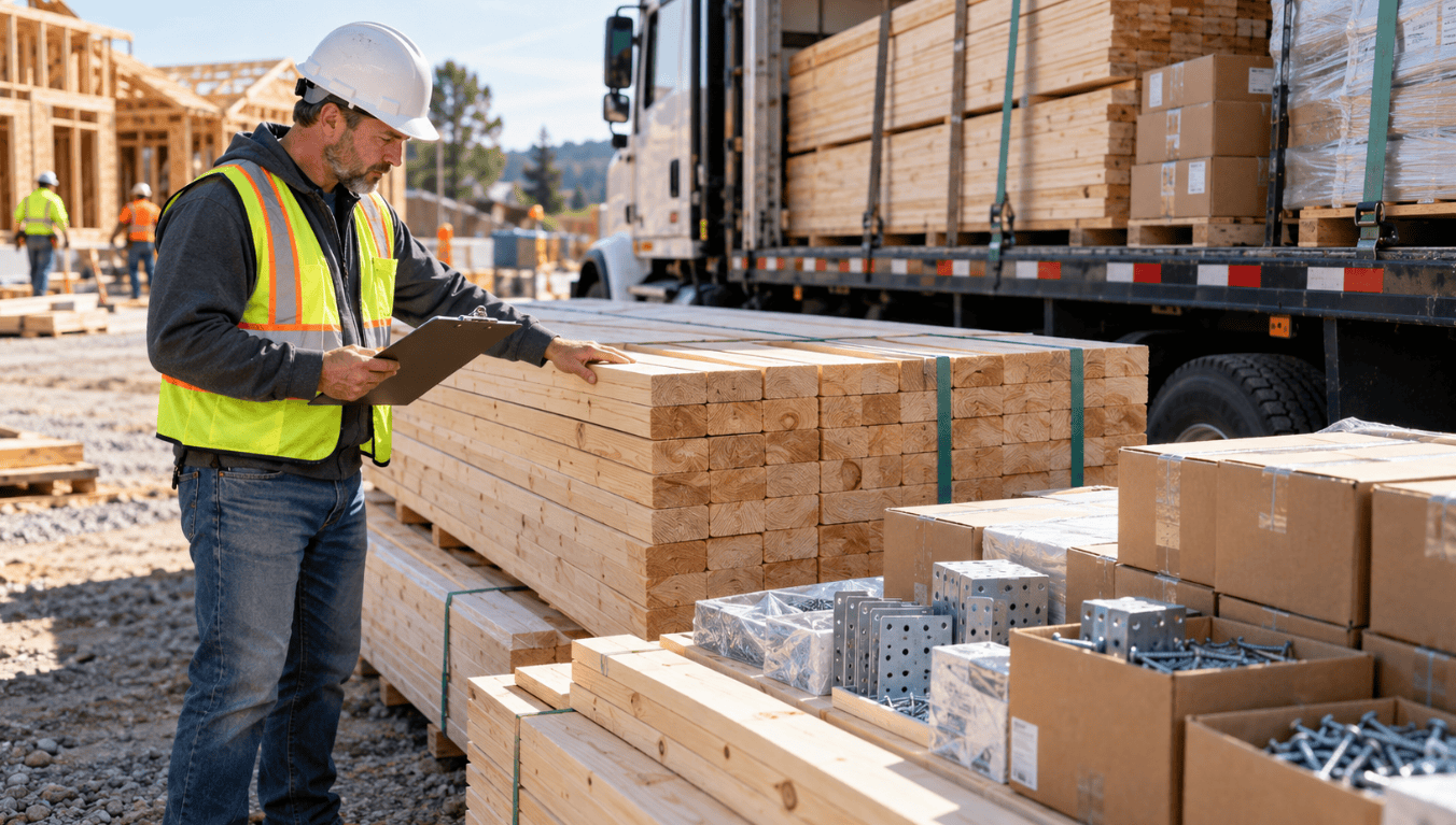 What Should Contractors Inspect Before Accepting a Lumber and Hardware Delivery